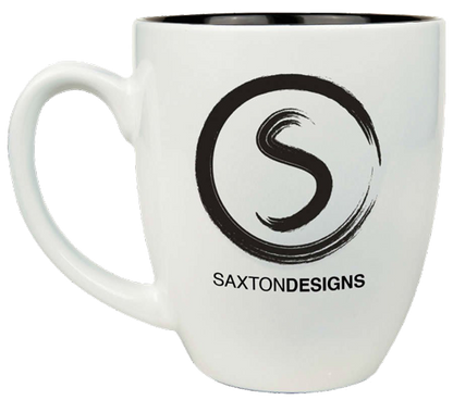 Customized Laser Etched 16 oz. Ceramic Bistro Coffee Mug