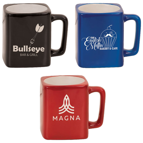 8 oz. Ceramic Square Coffee Mug