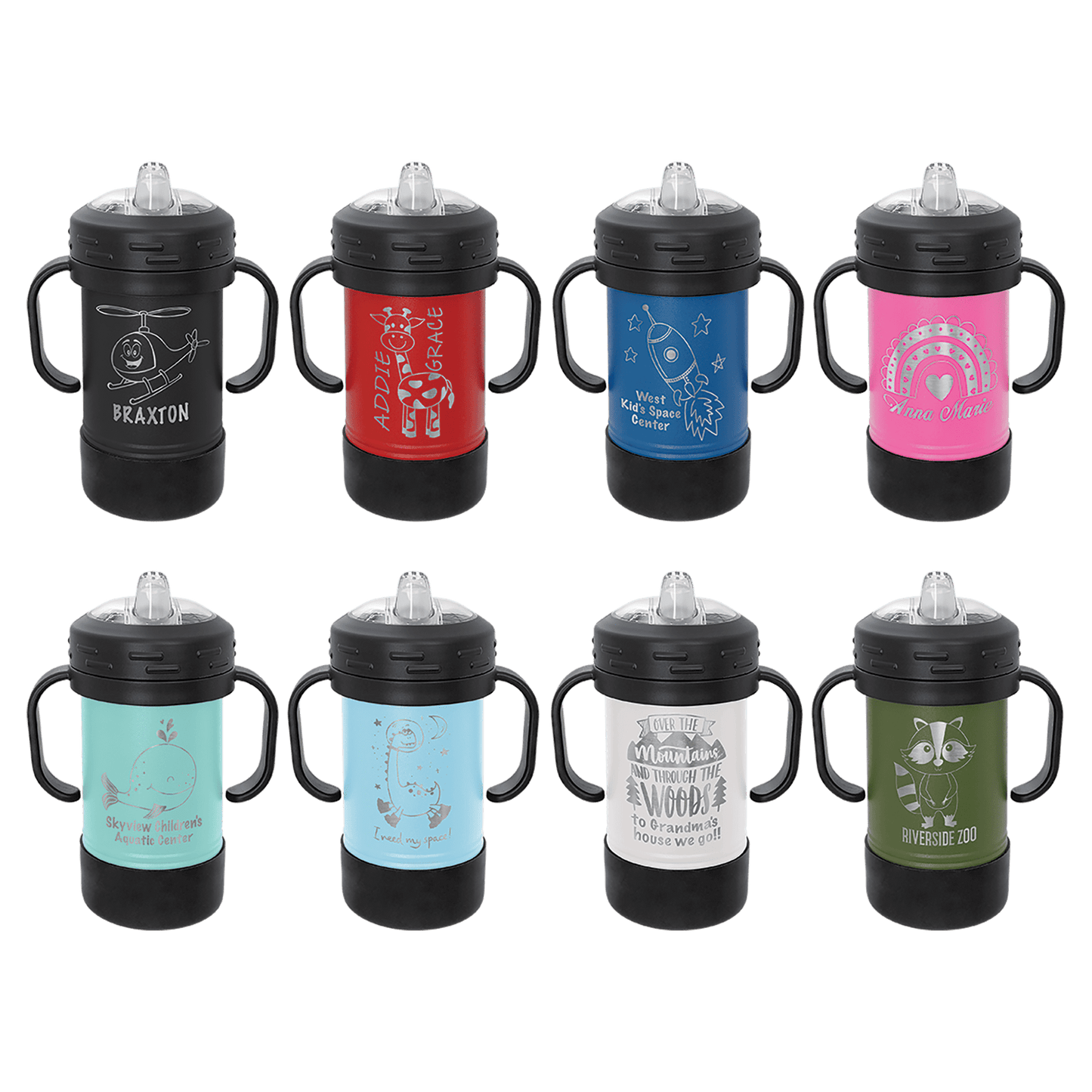 Customized 10 oz. Polar Camel Sippy Cups