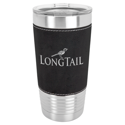 Customized Leatherette 20 oz. Polar Camel Tumbler with Clear Lid