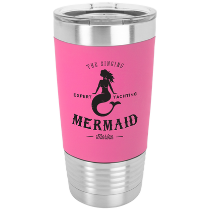 Customized Silicone Grip 20 oz. Tumbler with Clear Lid
