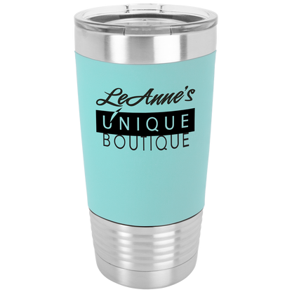 Customized Silicone Grip 20 oz. Tumbler with Clear Lid