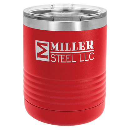 Customized 10 oz. Polar Camel Vacuum Insulated Ringneck Tumbler with Clear Lid