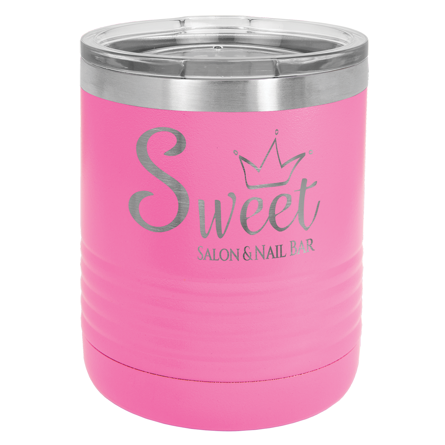 Customized 10 oz. Polar Camel Vacuum Insulated Ringneck Tumbler with Clear Lid