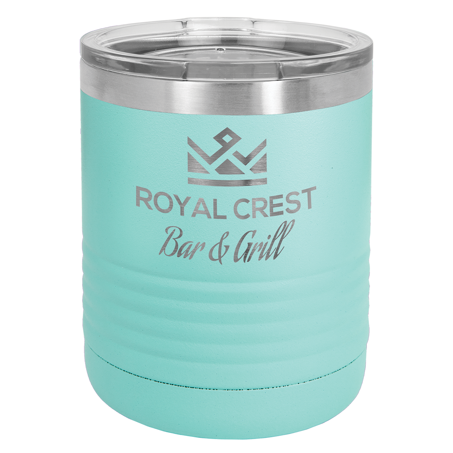 Customized 10 oz. Polar Camel Vacuum Insulated Ringneck Tumbler with Clear Lid