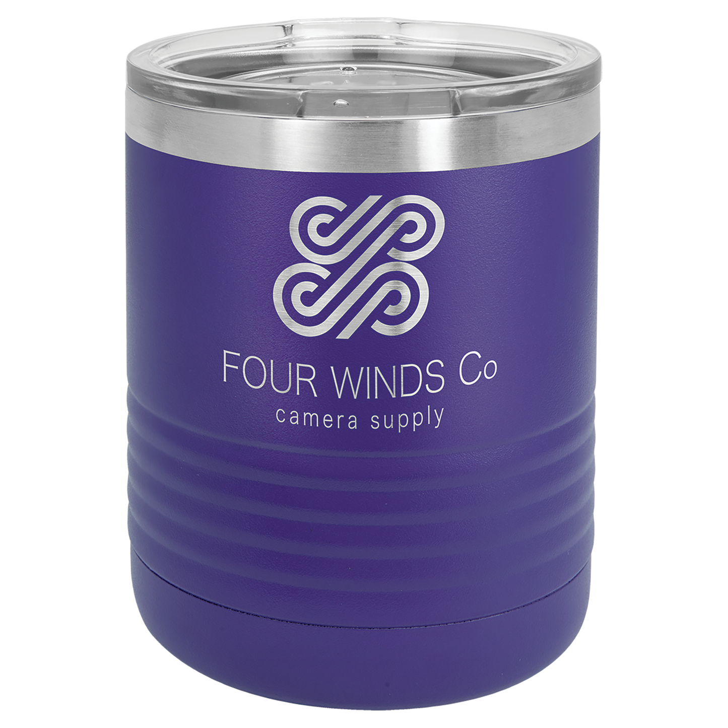 Customized 10 oz. Polar Camel Vacuum Insulated Ringneck Tumbler with Clear Lid