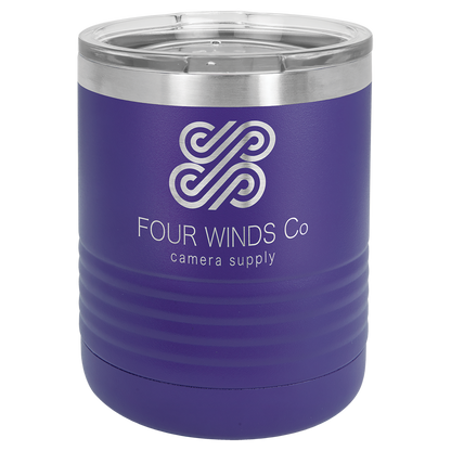 Customized 10 oz. Polar Camel Vacuum Insulated Ringneck Tumbler with Clear Lid
