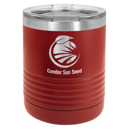 Customized 10 oz. Polar Camel Vacuum Insulated Ringneck Tumbler with Clear Lid