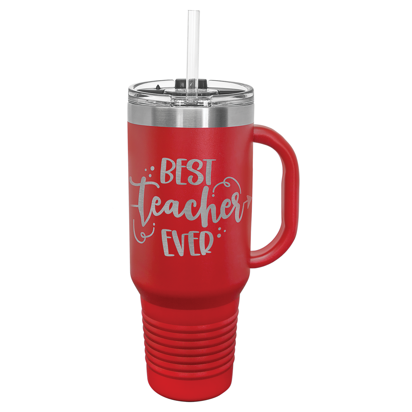 Customized JUMBO 40 Oz. Polar Camel Travel Mug with Handle & Straw