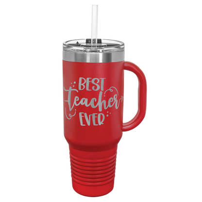 Customized JUMBO 40 Oz. Polar Camel Travel Mug with Handle & Straw