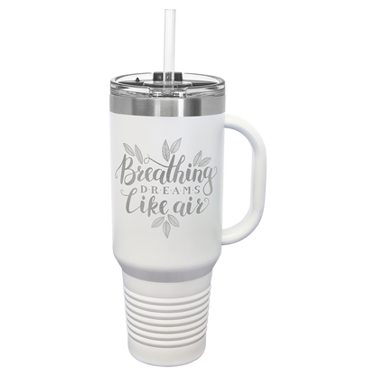 Customized JUMBO 40 Oz. Polar Camel Travel Mug with Handle & Straw