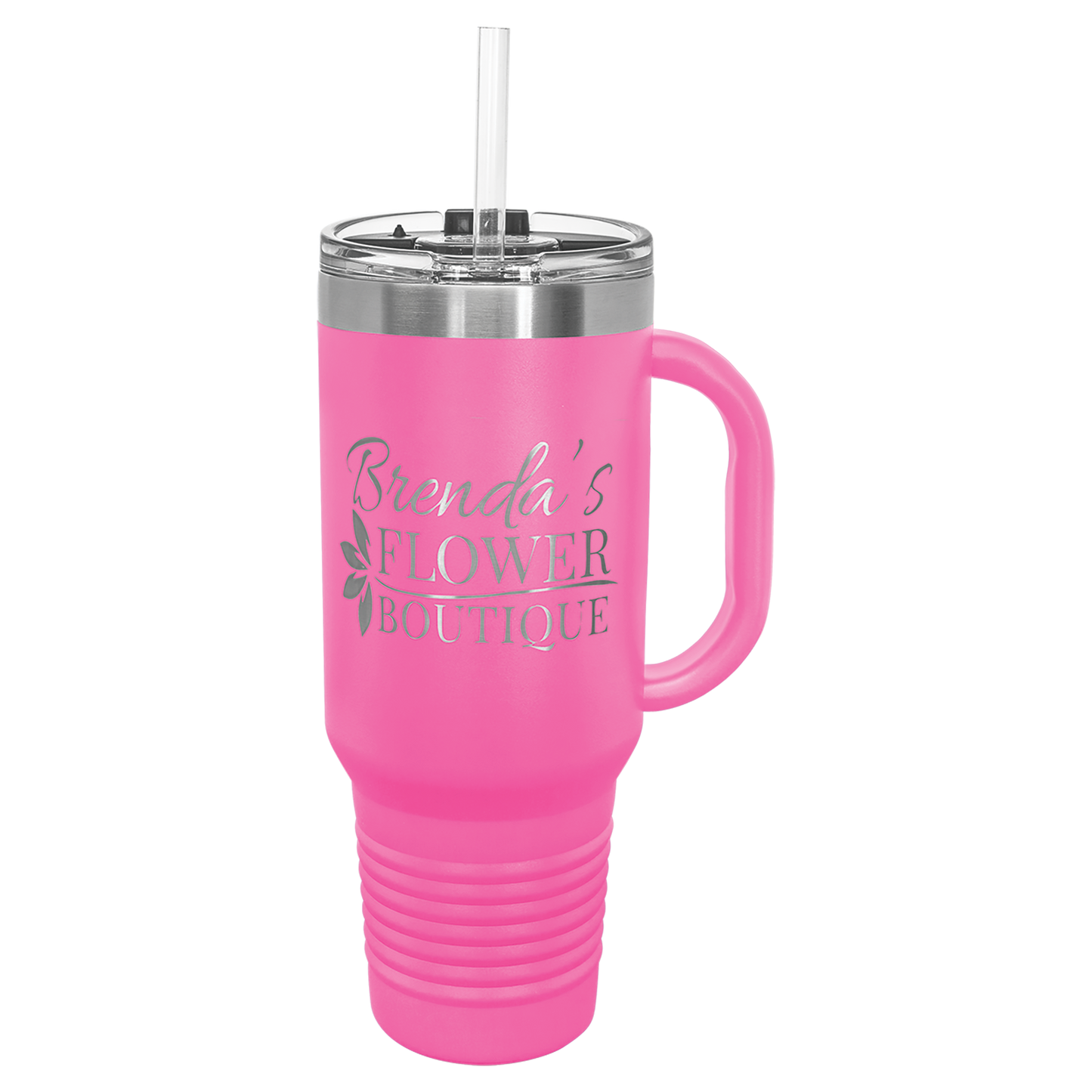 Customized JUMBO 40 Oz. Polar Camel Travel Mug with Handle & Straw