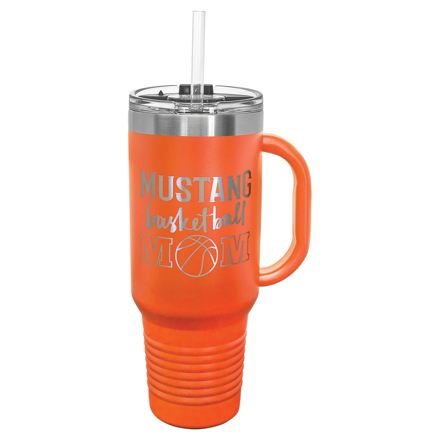 Customized JUMBO 40 Oz. Polar Camel Travel Mug with Handle & Straw