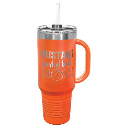 Customized JUMBO 40 Oz. Polar Camel Travel Mug with Handle & Straw