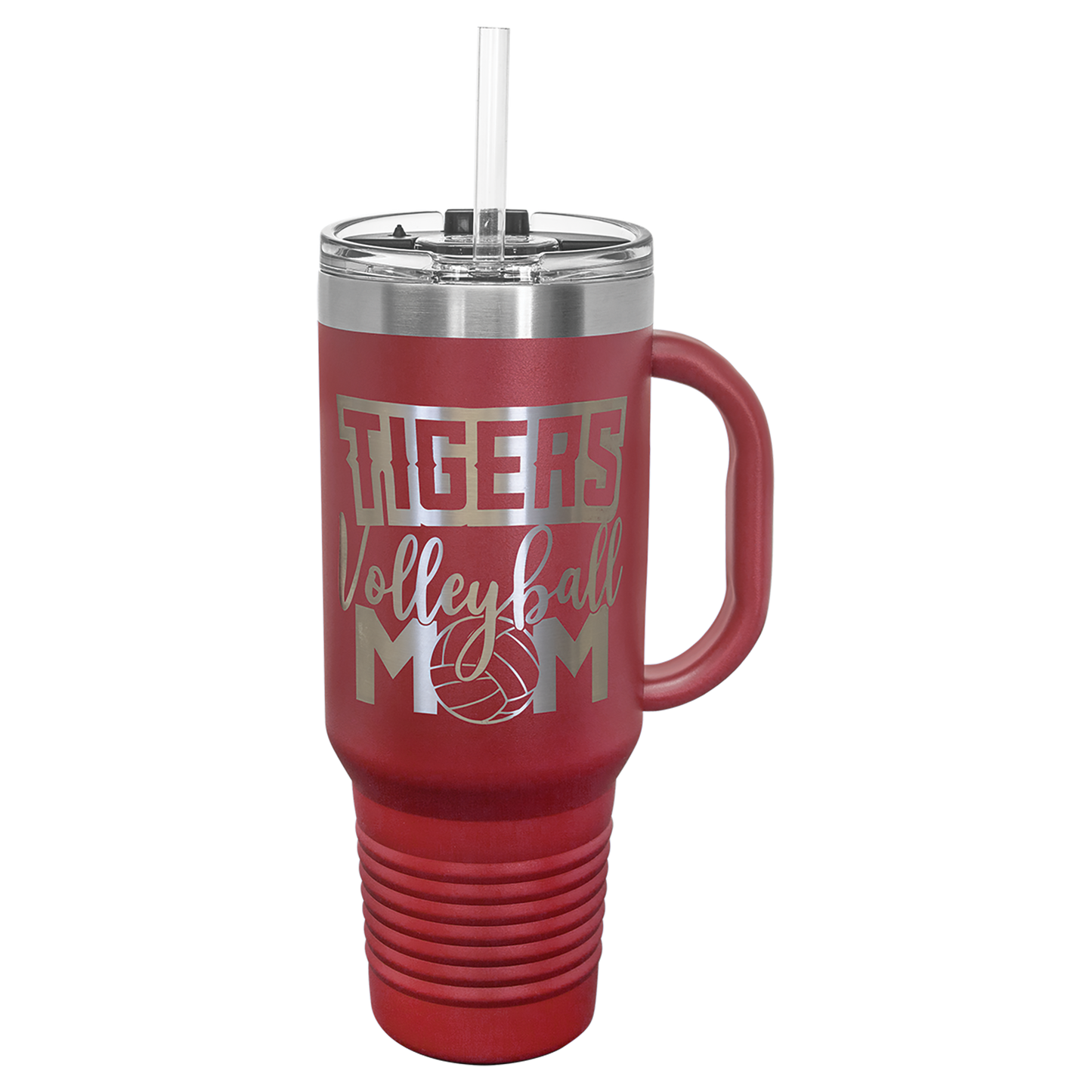 Customized JUMBO 40 Oz. Polar Camel Travel Mug with Handle & Straw