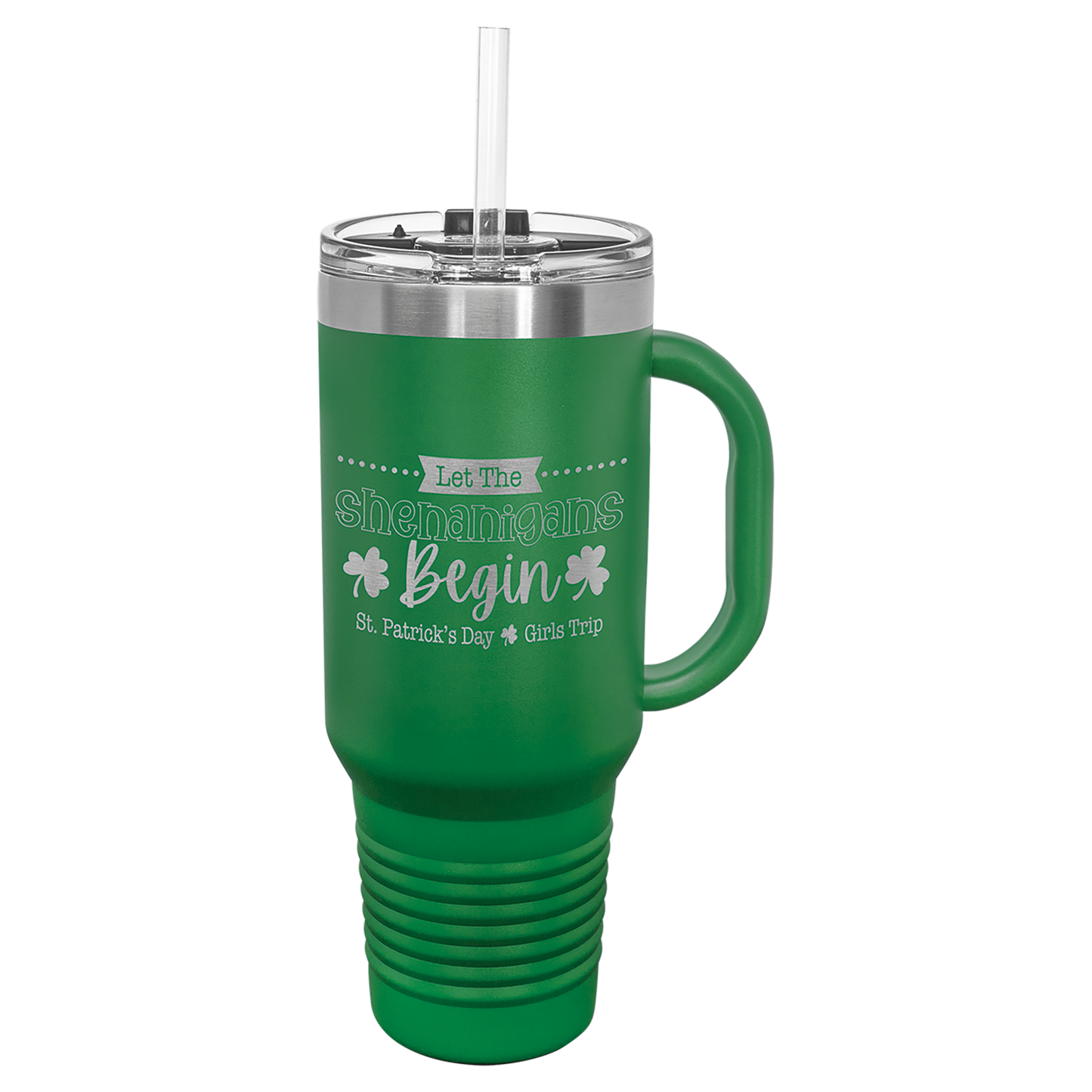 Customized JUMBO 40 Oz. Polar Camel Travel Mug with Handle & Straw