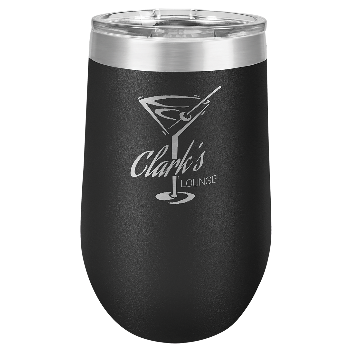 Customized 16 oz. Polar Camel Vacuum Insulated Stemless Wine Tumbler with Clear Lid
