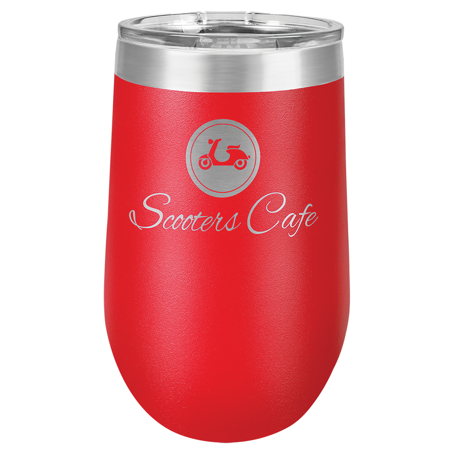 Customized 16 oz. Polar Camel Vacuum Insulated Stemless Wine Tumbler with Clear Lid