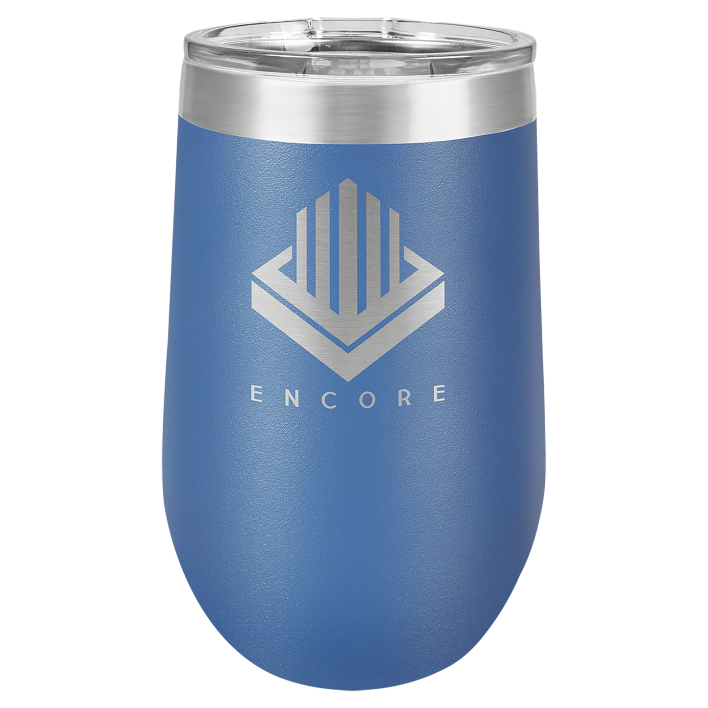 Customized 16 oz. Polar Camel Vacuum Insulated Stemless Wine Tumbler with Clear Lid