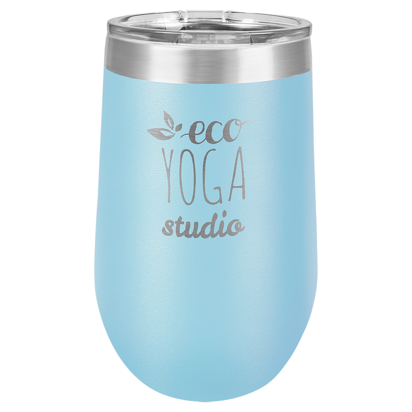 Customized 16 oz. Polar Camel Vacuum Insulated Stemless Wine Tumbler with Clear Lid