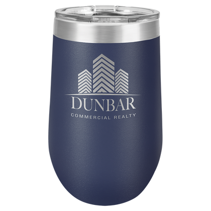 Customized 16 oz. Polar Camel Vacuum Insulated Stemless Wine Tumbler with Clear Lid