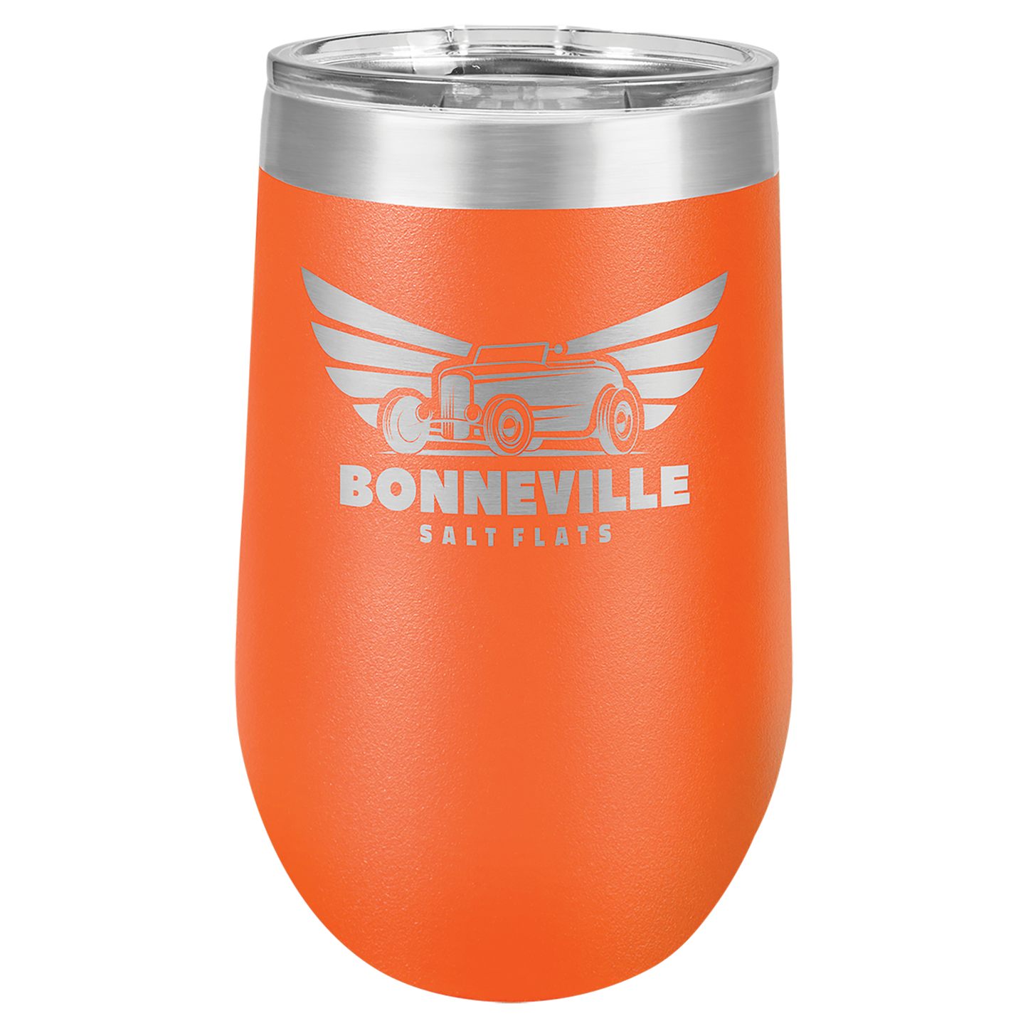 Customized 16 oz. Polar Camel Vacuum Insulated Stemless Wine Tumbler with Clear Lid