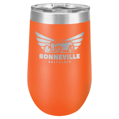 Customized 16 oz. Polar Camel Vacuum Insulated Stemless Wine Tumbler with Clear Lid
