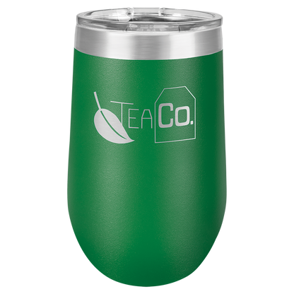 Customized 16 oz. Polar Camel Vacuum Insulated Stemless Wine Tumbler with Clear Lid