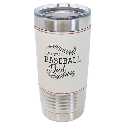Customized 20 Oz. Leatherette Sport Tumbler with Slider Lid