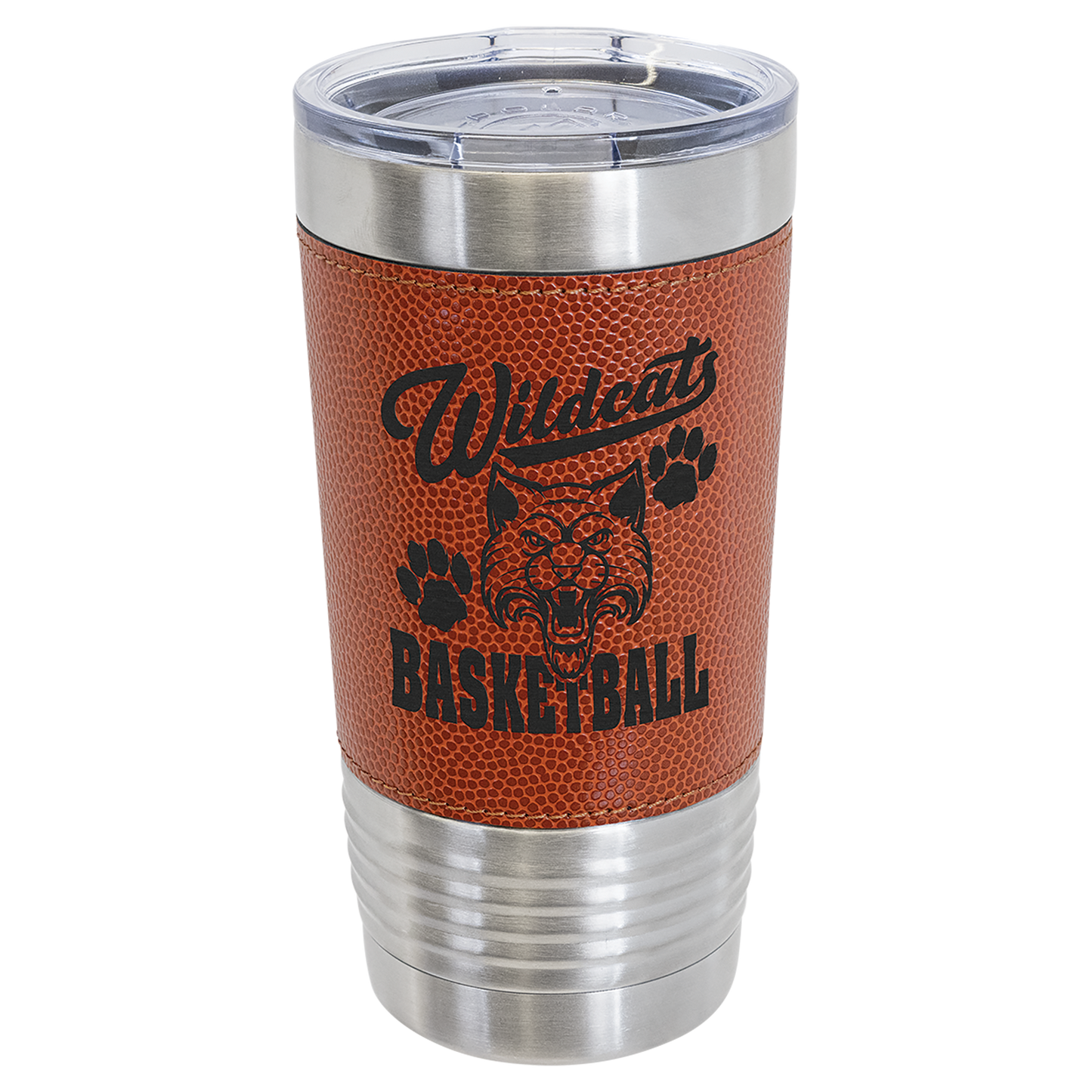 Customized 20 Oz. Leatherette Sport Tumbler with Slider Lid