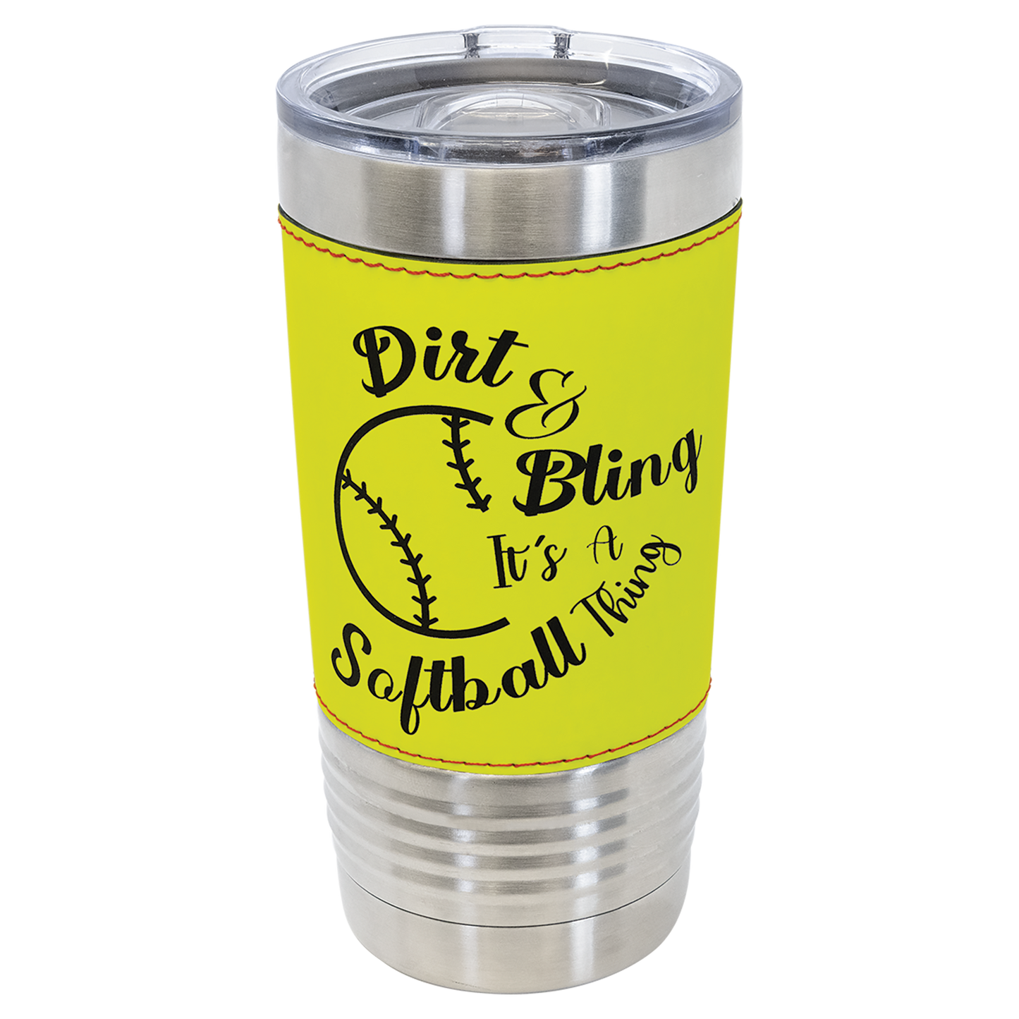 Customized 20 Oz. Leatherette Sport Tumbler with Slider Lid