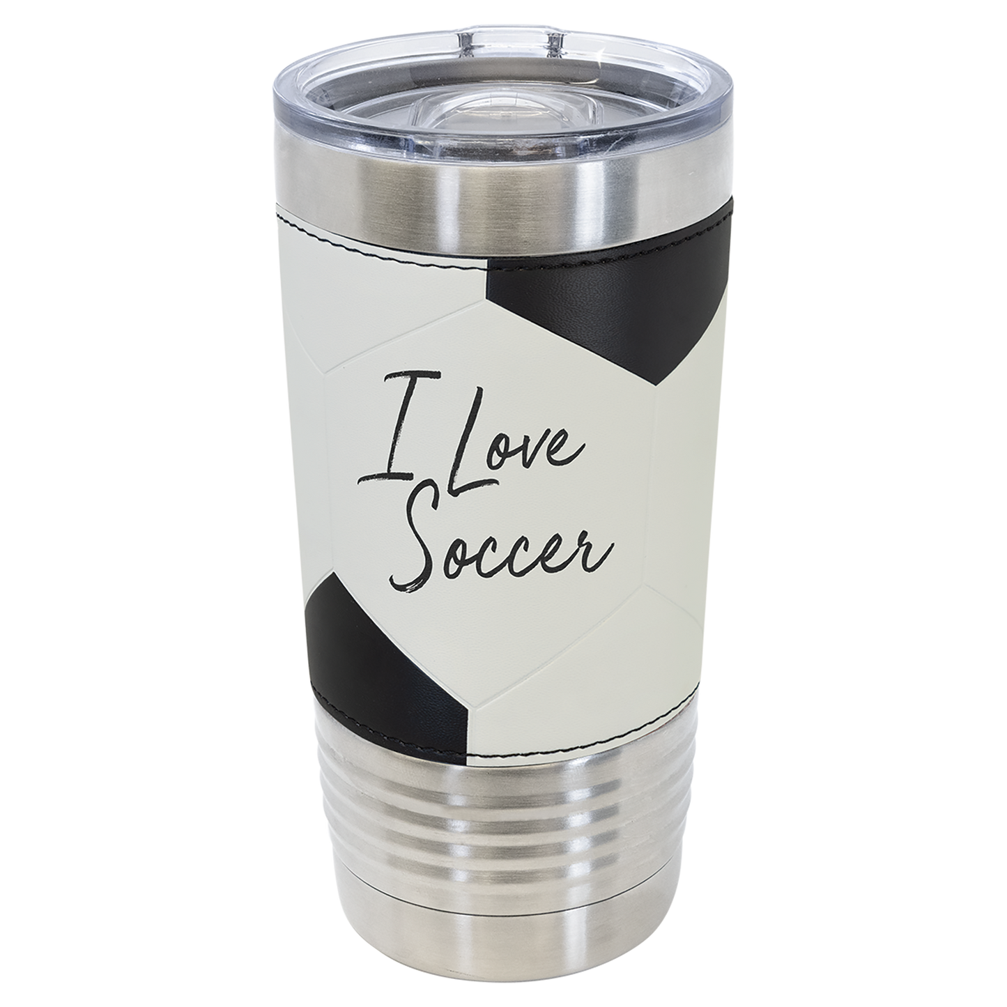 Customized 20 Oz. Leatherette Sport Tumbler with Slider Lid