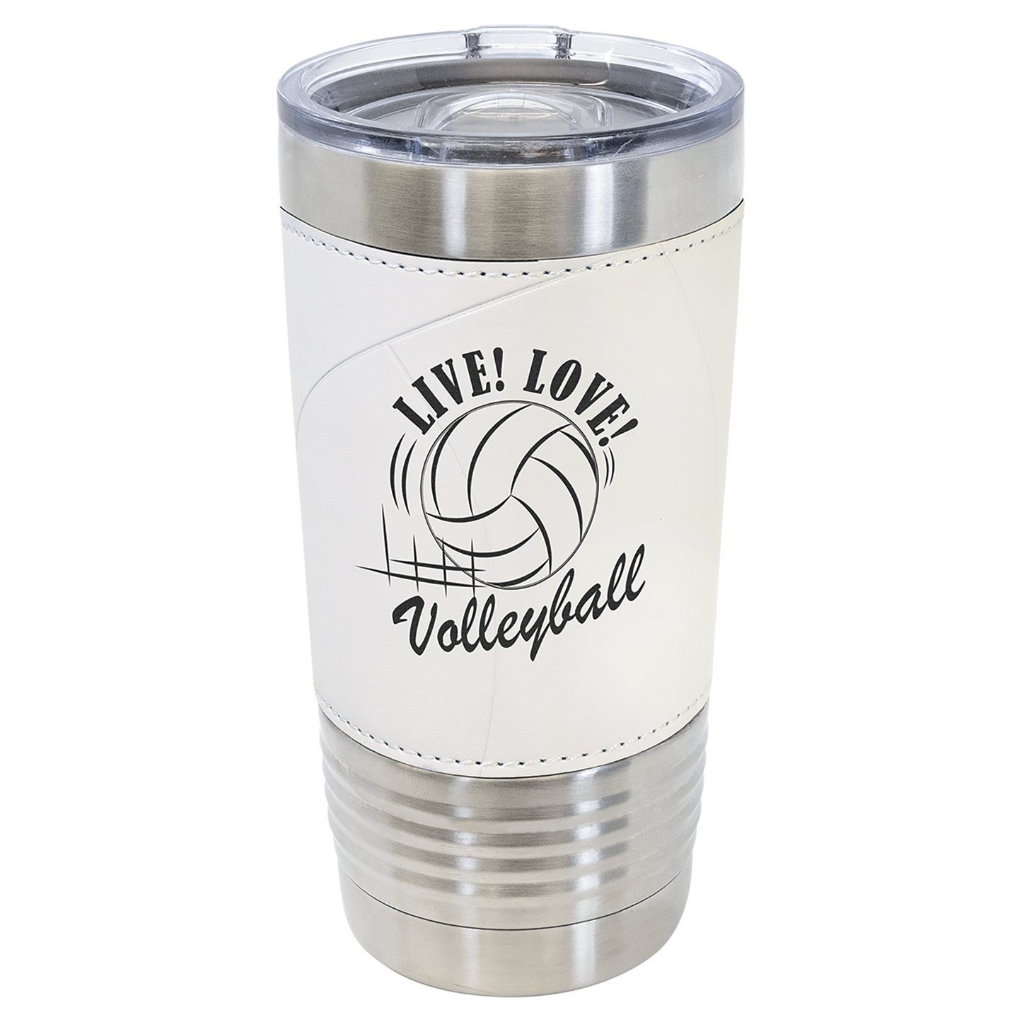 Customized 20 Oz. Leatherette Sport Tumbler with Slider Lid