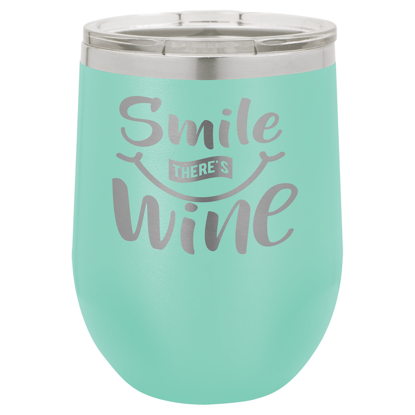 Customized 12 oz. Polar Camel Vacuum Insulated Stemless Wine Tumbler with Clear Lid