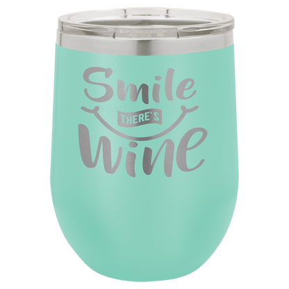 Customized 12 oz. Polar Camel Vacuum Insulated Stemless Wine Tumbler with Clear Lid