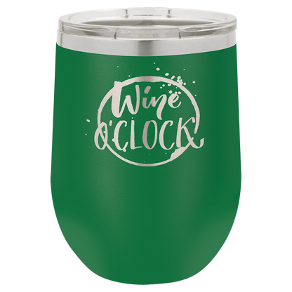 Customized 12 oz. Polar Camel Vacuum Insulated Stemless Wine Tumbler with Clear Lid