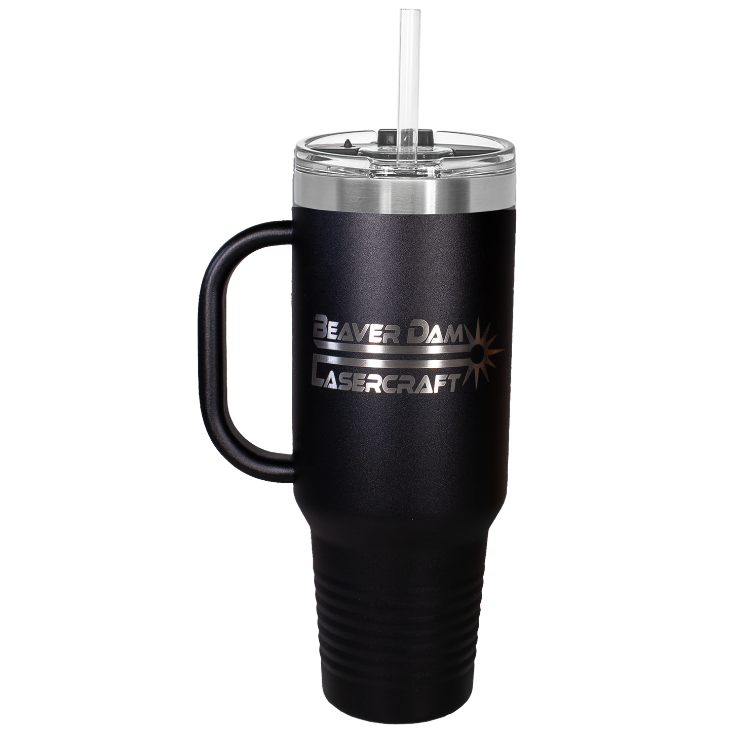 Customized JUMBO 40 Oz. Polar Camel Travel Mug with Handle & Straw