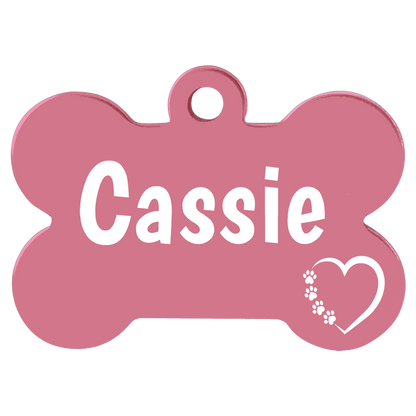 Anodized Aluminum Bone Pet Tags