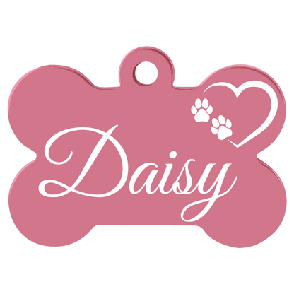 Anodized Aluminum Bone Pet Tags