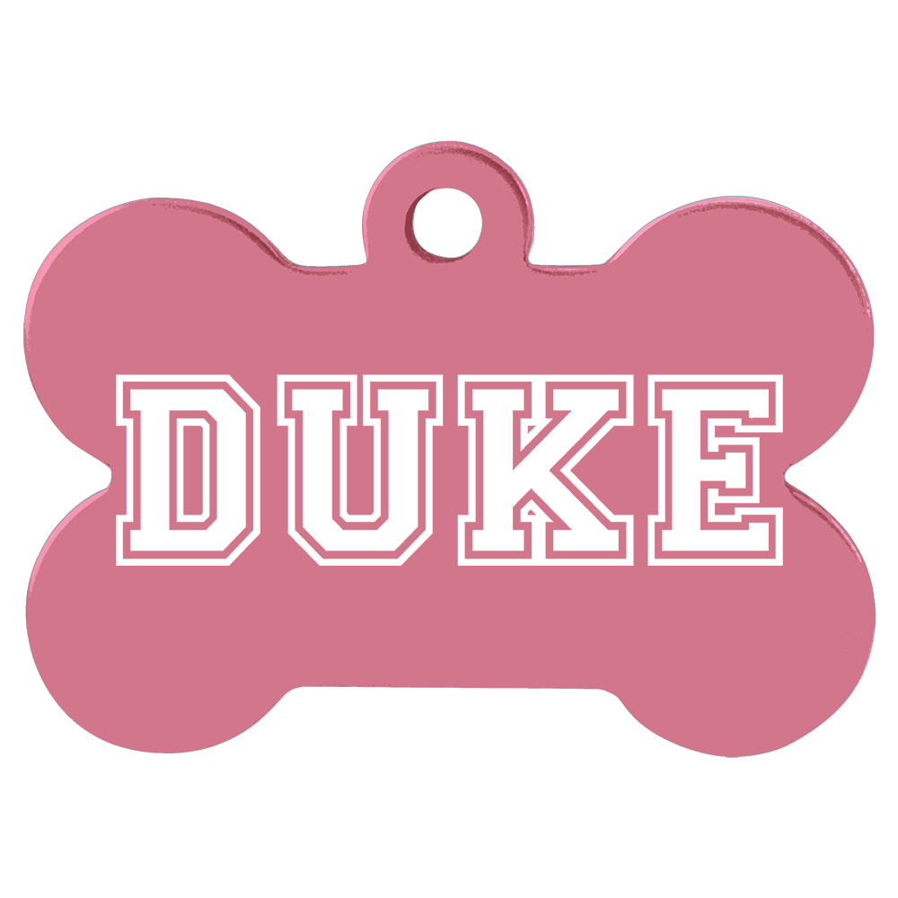 Anodized Aluminum Bone Pet Tags