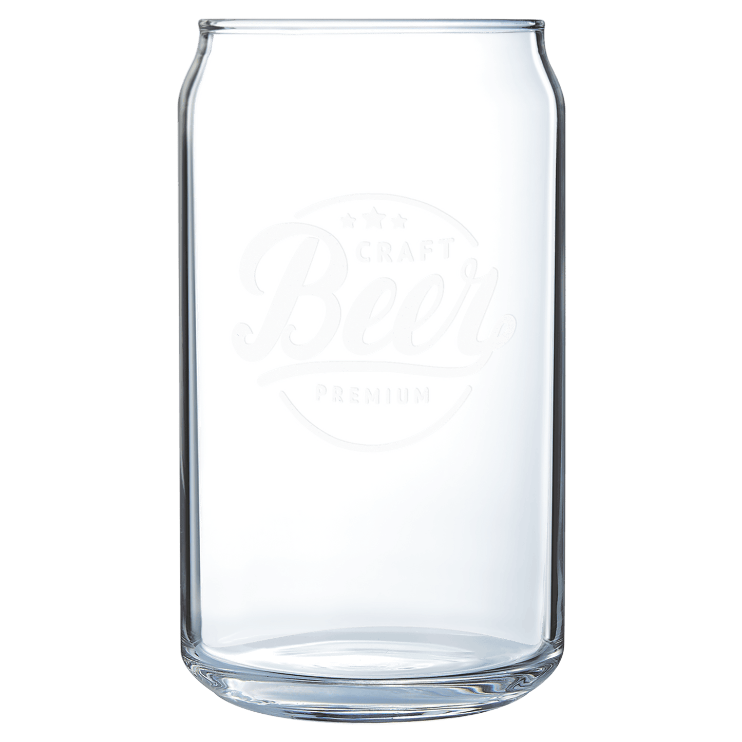 Customized Laser Etched 16 oz. Can Glass