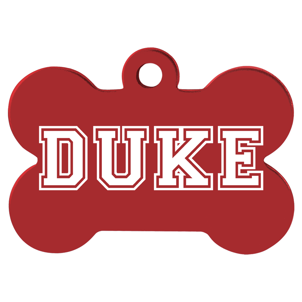 Anodized Aluminum Bone Pet Tags