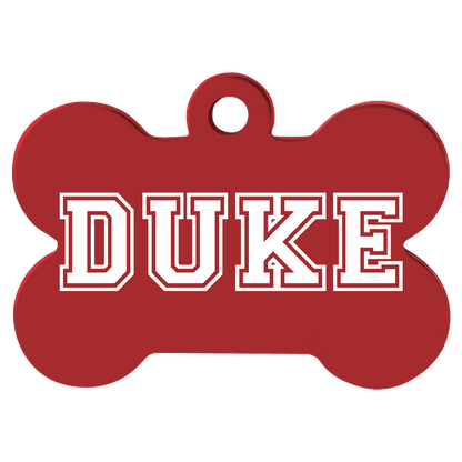 Anodized Aluminum Bone Pet Tags