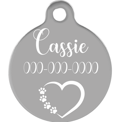 Round Medallion Anodized Aluminum Pet Tags