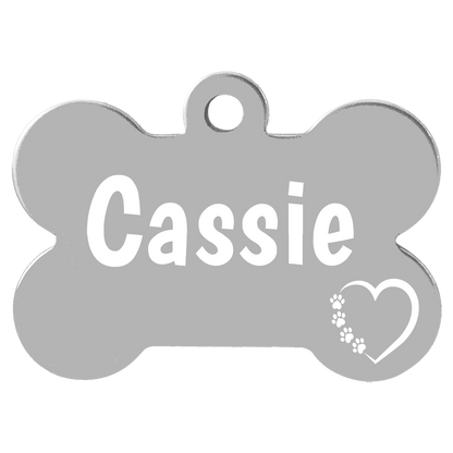 Anodized Aluminum Bone Pet Tags
