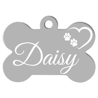 Anodized Aluminum Bone Pet Tags