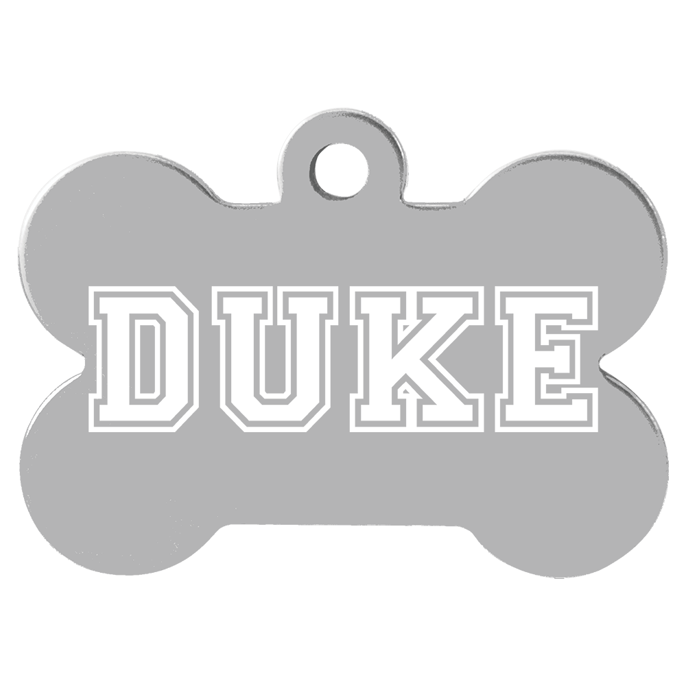 Anodized Aluminum Bone Pet Tags