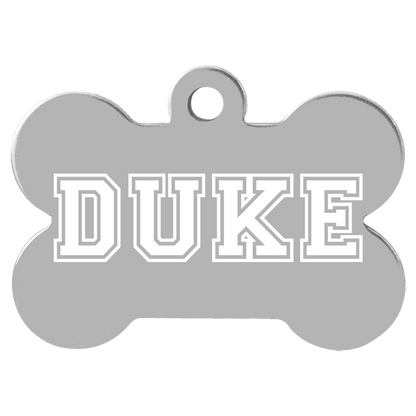Anodized Aluminum Bone Pet Tags