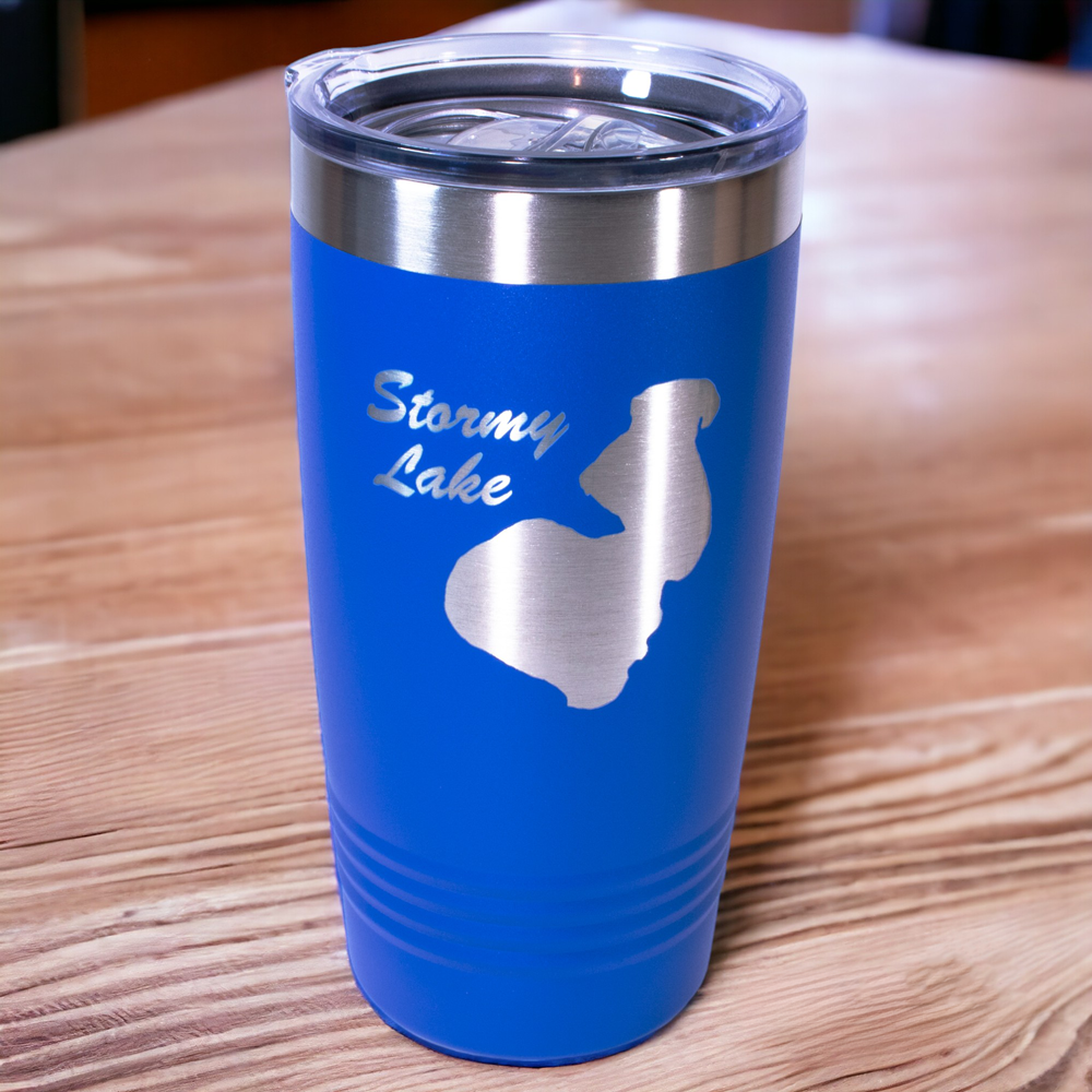 Stormy Lake Engraved Drinkware